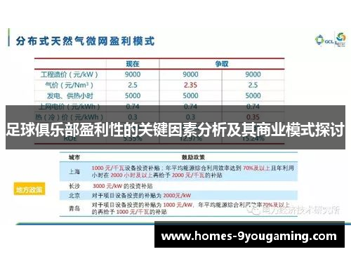 足球俱乐部盈利性的关键因素分析及其商业模式探讨